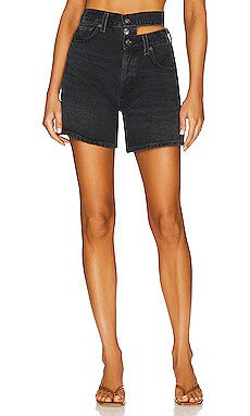 AGOLDE Broken Waistband Short in Course from Revolve.com | Revolve Clothing (Global)