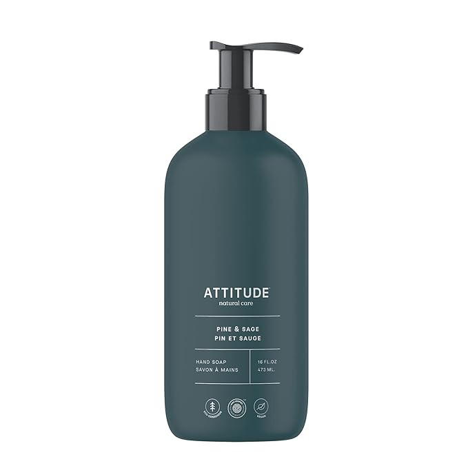ATTITUDE Liquid Hand Soap, EWG Verified, Plant and Mineral-Based, Vegan Personal Care Products, P... | Amazon (US)