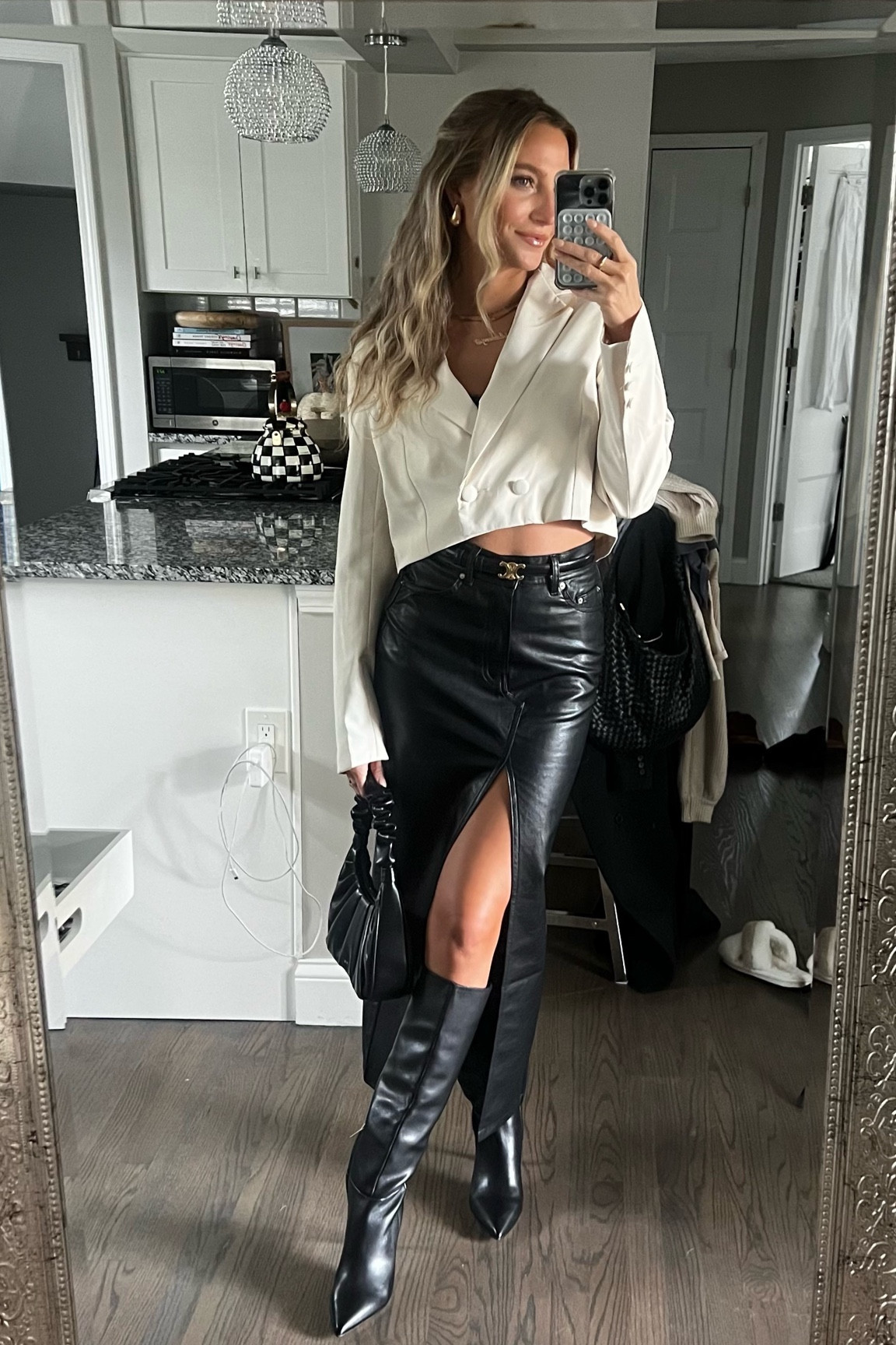 leather maxi skirt

#LTKfindsunder50 #LTKshoecrush #LTKsalealert