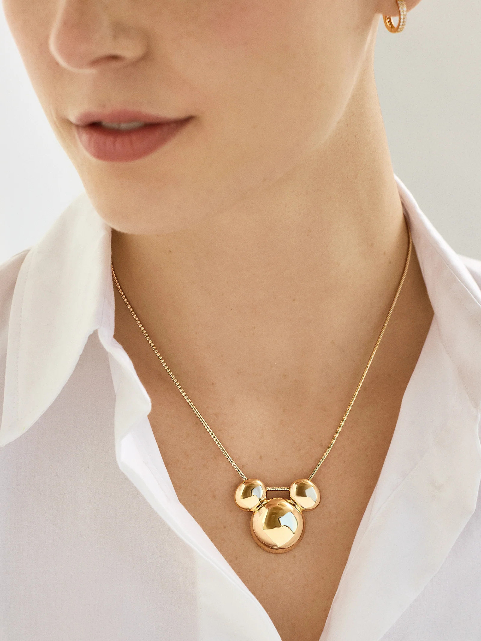 Disney Mickey Mouse Bubble Necklace - Gold | BaubleBar (US)