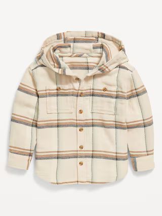 Long-Sleeve Hooded Flannel Shirt for Toddler Boys | Old Navy (US)