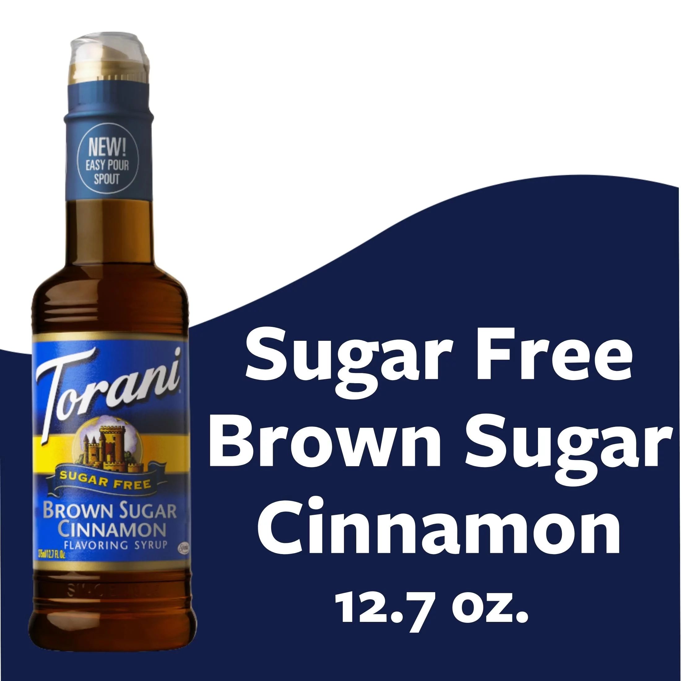 Torani Sugar Free Brown Sugar Cinnamon Syrup, Zero Calorie, Authentic Coffeehouse Syrup, 12.7 oz ... | Walmart (US)