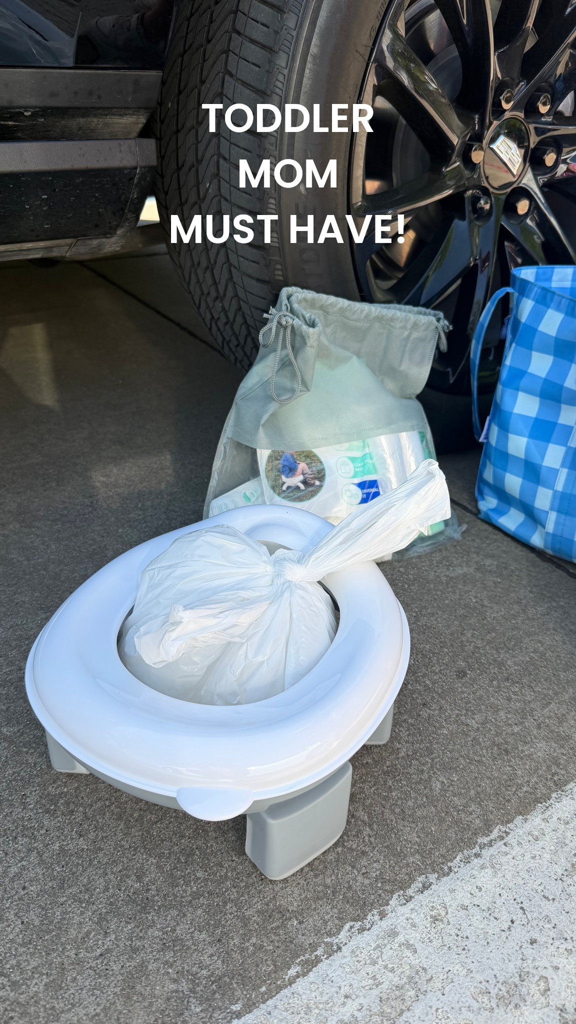 This is a lifesaver for Navy when we’re out and about, at baseball and soccer games, etc! 