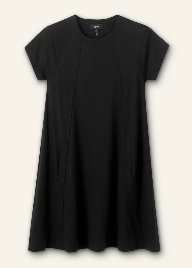 Slub Jersey Raglan Seam Short Swing Dress | ME+EM US