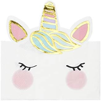 Talking Tables NAP-FACE Shaped Napkin 16Pk, Unicorn Party Supplies Birthdays, Baby, Bridal Shower... | Amazon (US)