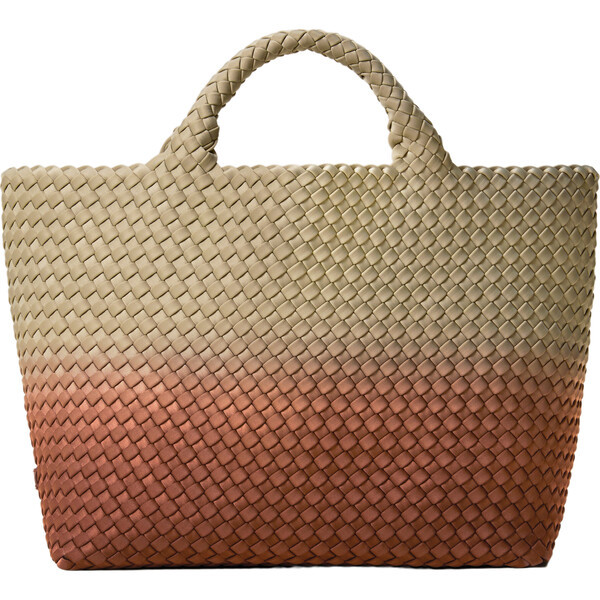 Women's St. Barths Medium Handwoven Tote Dip Dyed, Java - OS | Maisonette