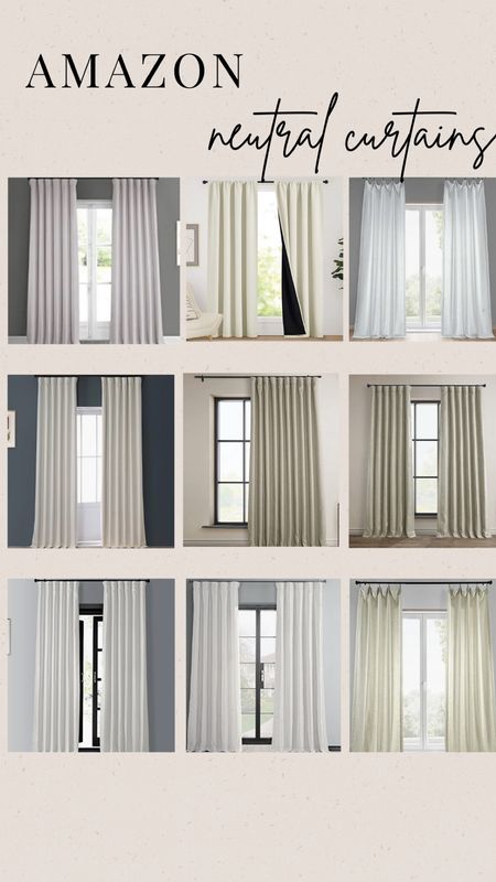 Amazon Neutral Curtains - Amazon Curtains - Farmhouse Curtains 

#LTKhome