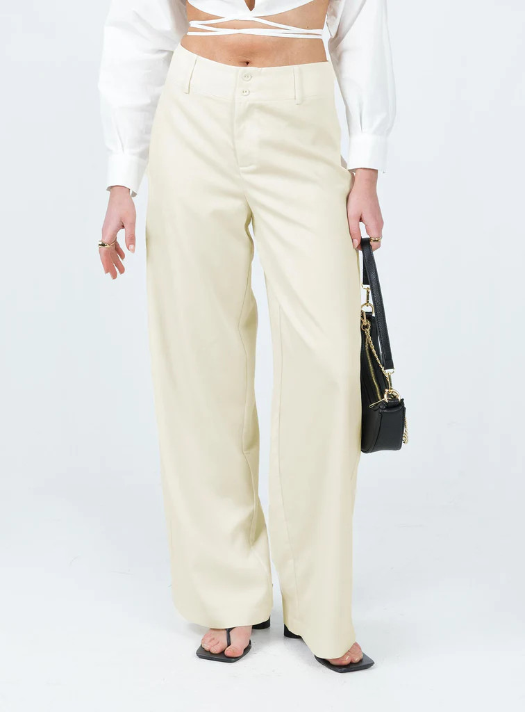 Alaina Pants Cream | Princess Polly AU
