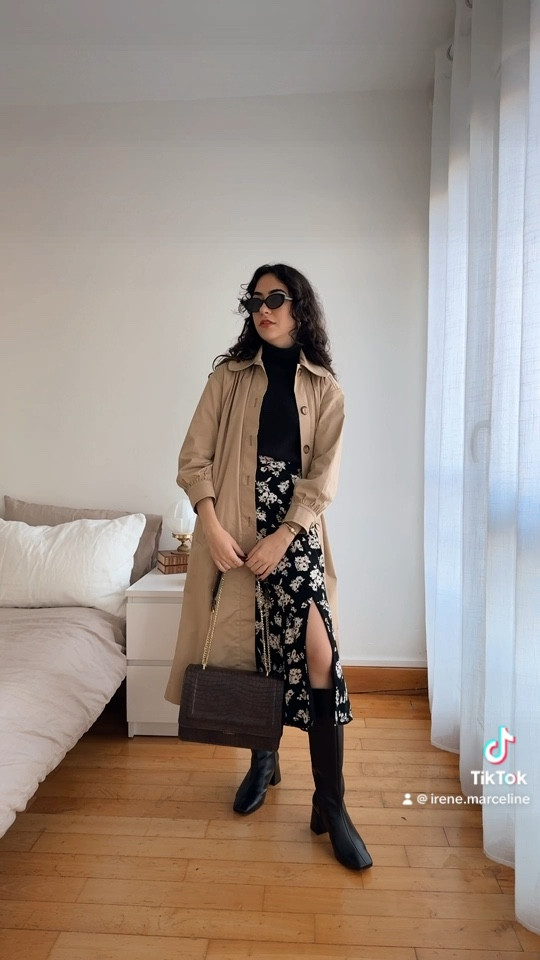 Wearing vs. styling your clothes: fall 2023 fashion edition with a vintage french style twist in this fully vegan and cruelty free outfit. 🍂 Bag gifted by Alexandra K 🤍🌱#wearingvsstyling #outfitinspo #OOTD #fashiontiktok #styletips #stylingideas #howtoaccesorize #sezane #sezanelovers #frenchstyle #frenchstyleoutfit #fallfashion #fallstyle #fallfashion2023 #falloutfits #veganfashion #veganshoes #veganbags #vintagestyle #maxiskirtoutfit #trenchcoat #kneehighboots #vegan 

#LTKVideo #LTKshoecrush #LTKstyletip
