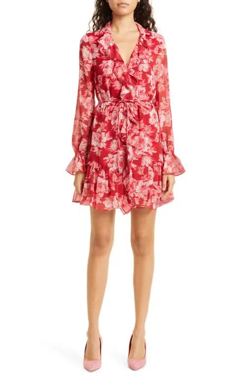 Ted Baker London Lindie Ruffle Dress in Red at Nordstrom, Size 0 | Nordstrom