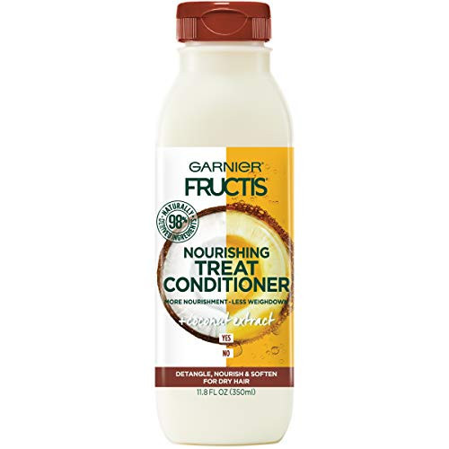 Garnier Fructis Nourishing Treat Conditioner, 98 Percent Naturally Derived Ingredients, Coconut, Nourish and Soften for Dry Hair, 11.8 fl. oz. | Amazon (US)