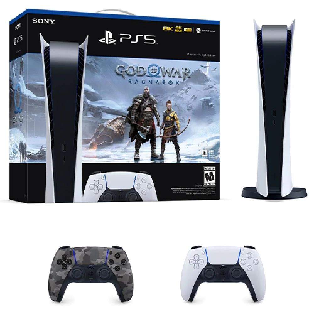 PlayStation 5 Digital Edition God of War Ragnarok Bundle + PlayStation 5 DualSense Wireless Contr... | Walmart (US)