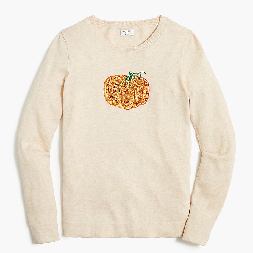 Pumpkin Teddie sweater | J.Crew Factory
