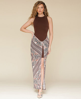 Women's Sarong Maxi Dress | Macy's