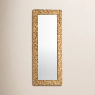 Porto Rattan Rectangle Floor Mirror | Wayfair North America