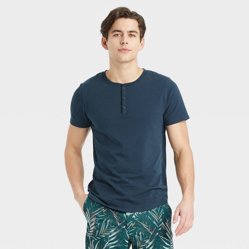 Men's Supima Cotton Henley T-Shirt - All in Motion™ | Target