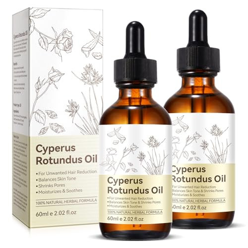 2PCS Cyperus Rotundus Oil, Natural Cyperus Rotundus Oil For Hair Removal, Reduces Unwanted Hair Growth, Moisturizes & Soothes The Skin, Suitable For All Skin Types | Amazon (US)