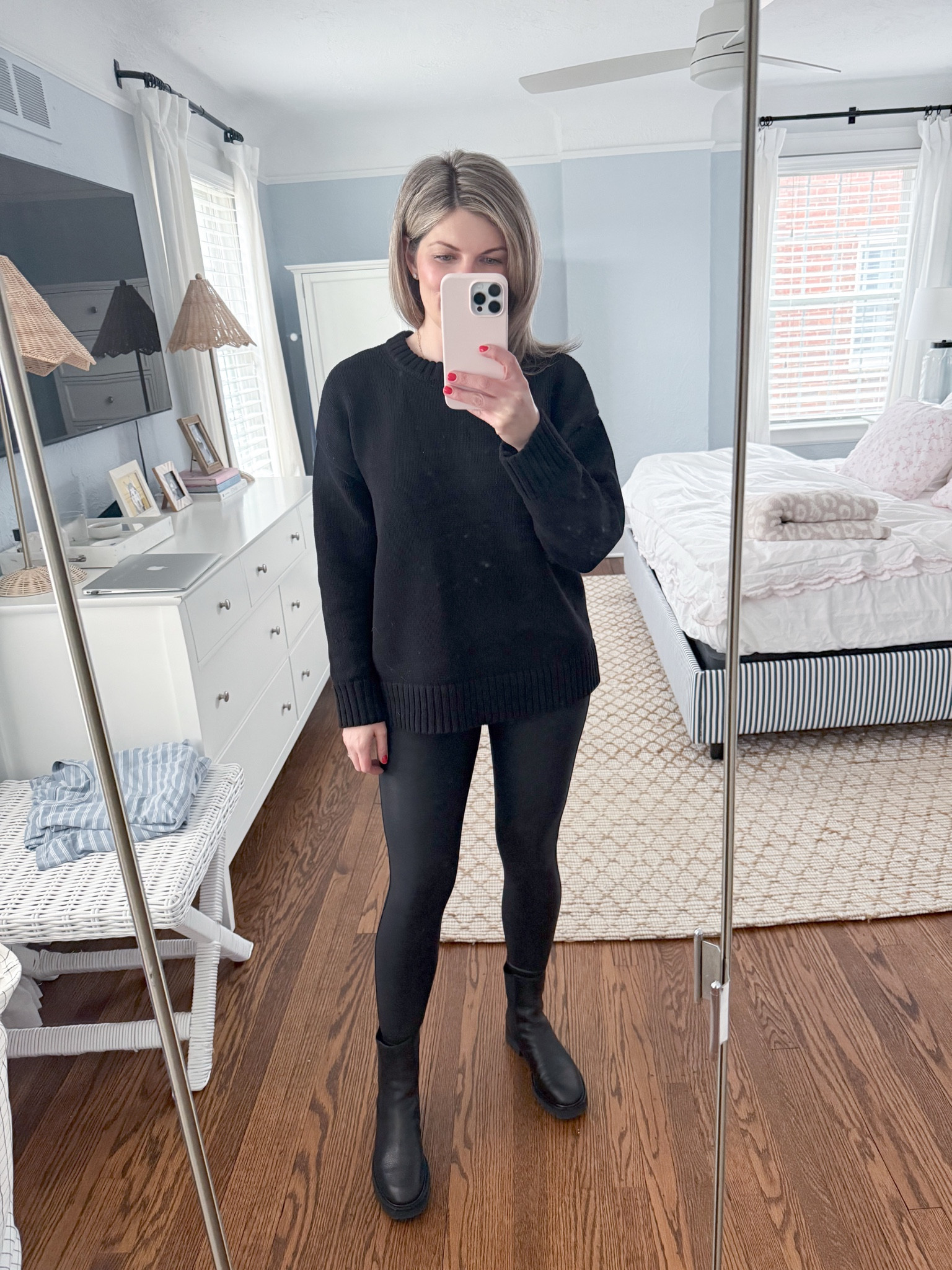 A good winter outfit when you want to feel good but just want to be comfy. These boots are incredible too. They are really comfy and not too clunky 

#LTKSaleAlert #LTKFindsUnder100 #LTKShoeCrush