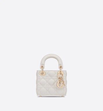 Micro Lady Dior Bag Latte Cannage Lambskin | DIOR | Dior Beauty (US)