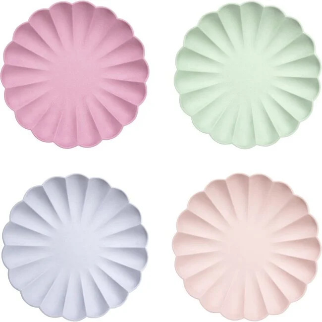 Meri Meri | Mixed Simply Eco Plates Large | Maisonette | Maisonette