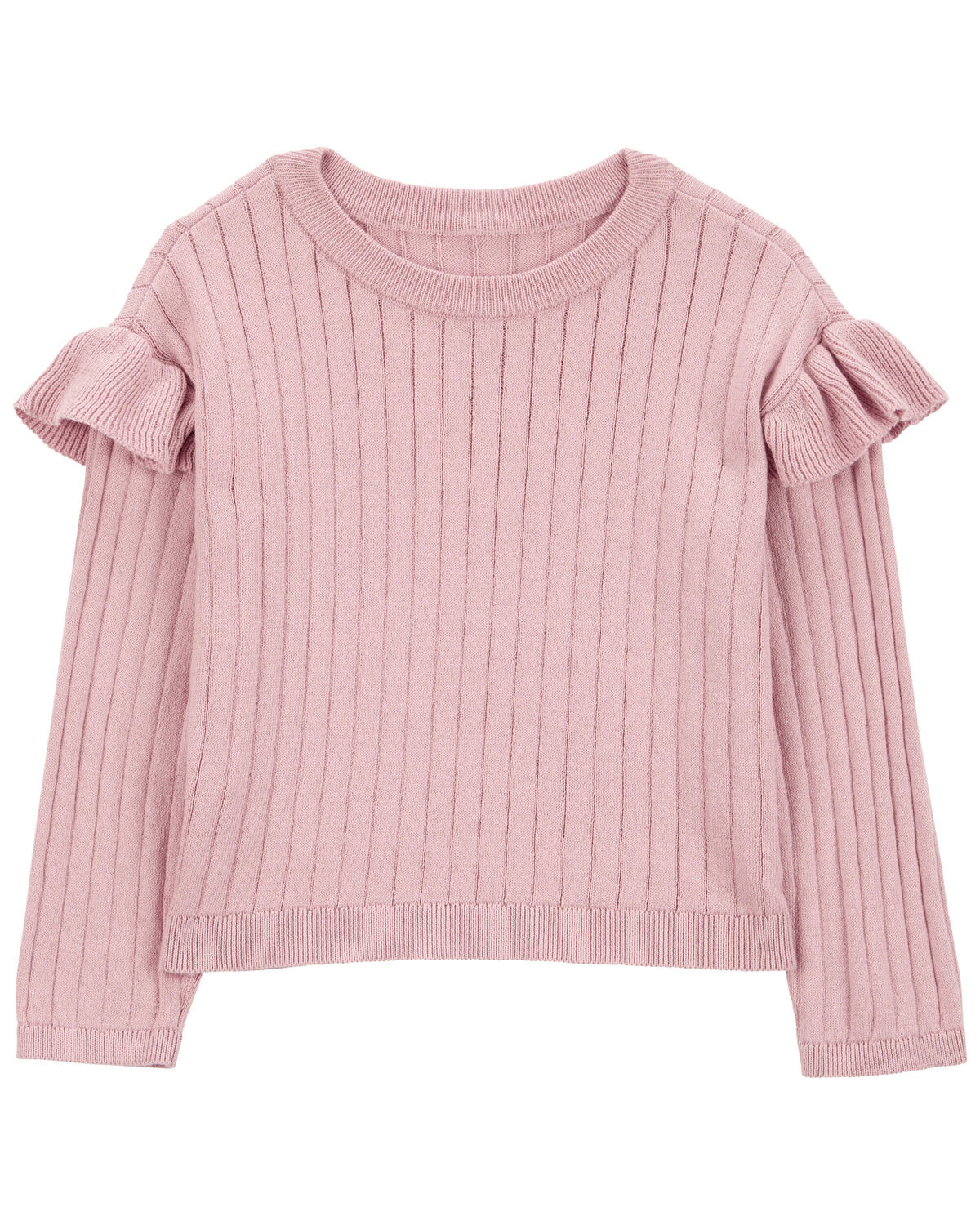 Toddler Ribbed Long-Sleeve Sweater - Pink - Carter's | Carter's | Carter's Inc