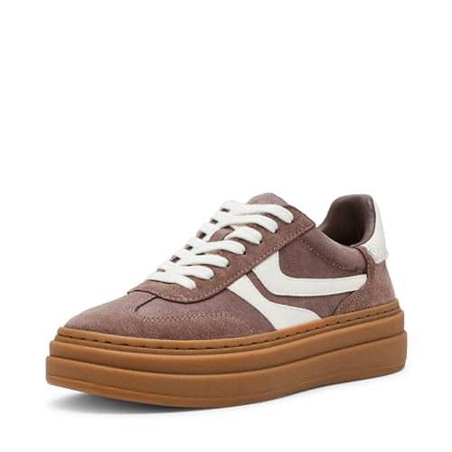 Steve Madden Women's Dodge Sneaker, Taupe Multi, 7.5 | Amazon (US)