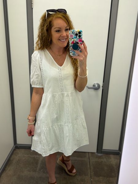 $25 Walmart Time and Tru Women's and Women's Plus Eyelet Mini Dress with Puff Sleeves, Sizes XS-4X / graduation dress / baby shower / wedding shower / white dress / Mother’s Day dress / vacation dress / church dress 

*wearing size small, if in between size down 



#LTKover40 #LTKwedding #LTKfindsunder50