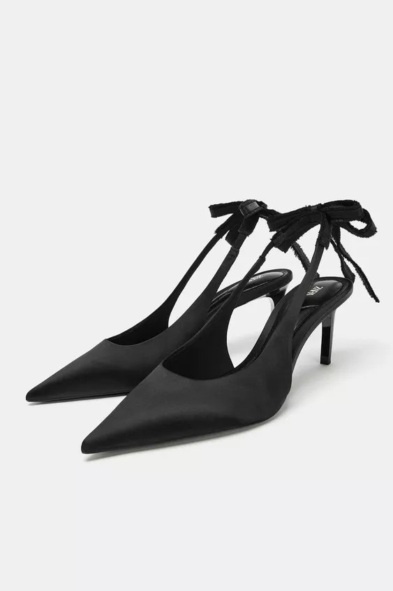 BOW SLINGBACK HEELS | Zara US