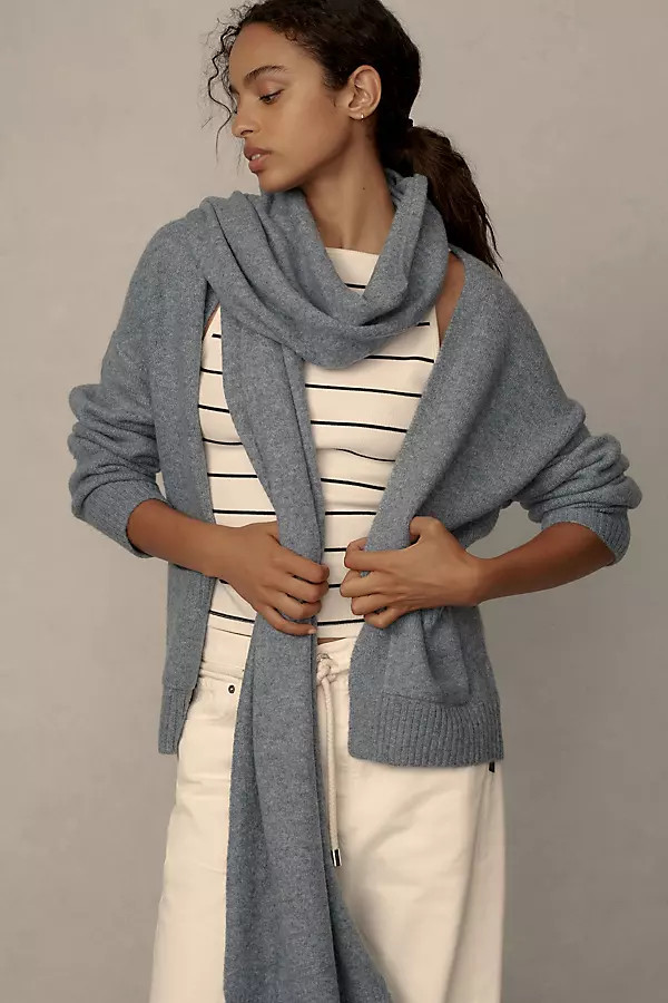 By Anthropologie Cardigan Sweater with Scarf | Anthropologie (US)