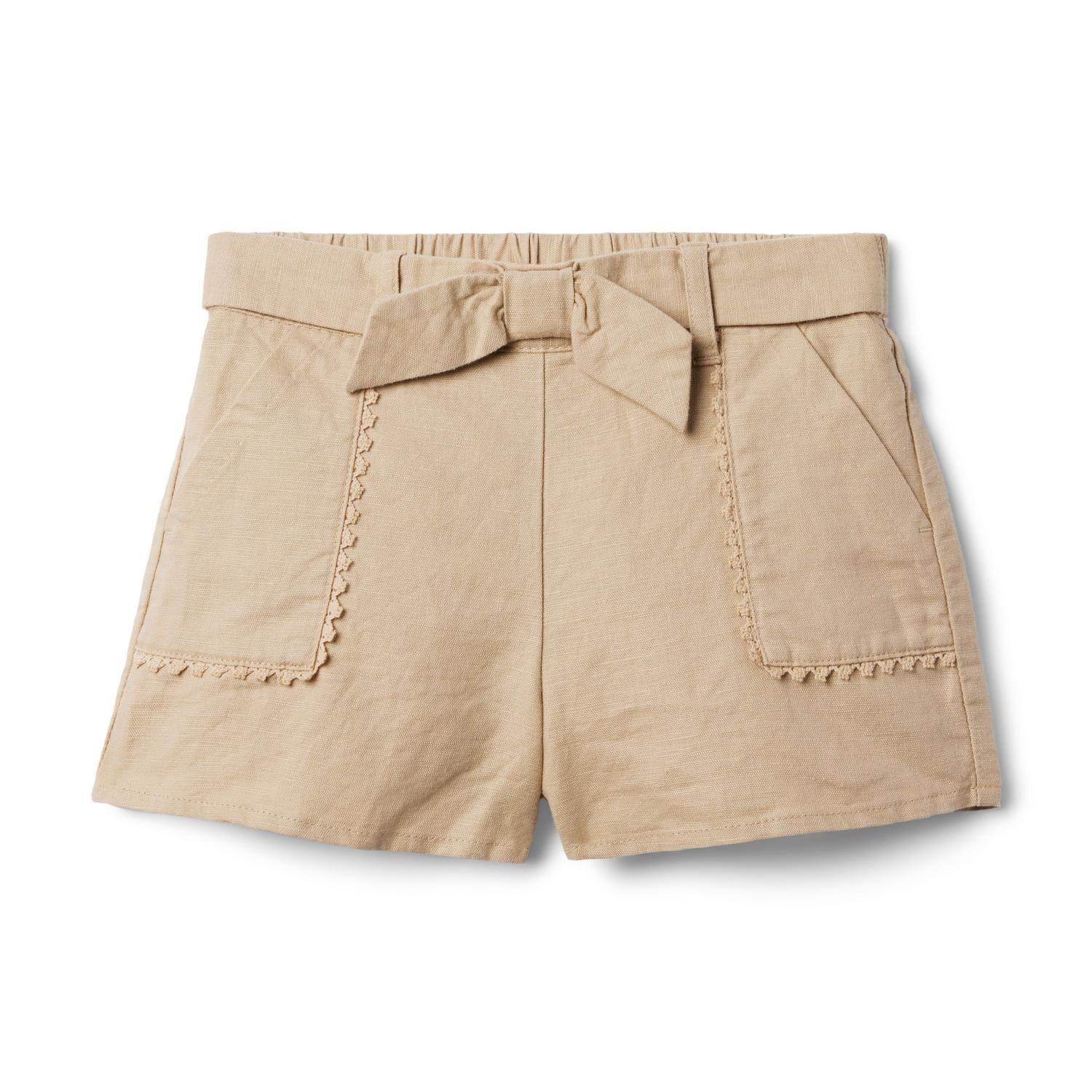 The Linen-Cotton Pull-On Short | Janie and Jack