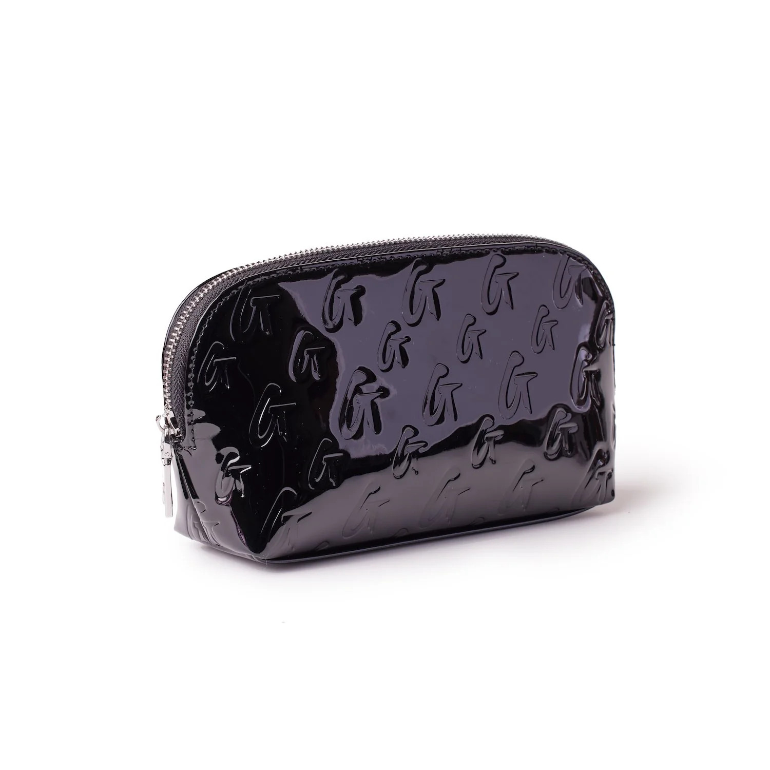 MONOGRAM COSMETIC POUCH - MIRROR BLACK | Glam-Aholic Lifestyle