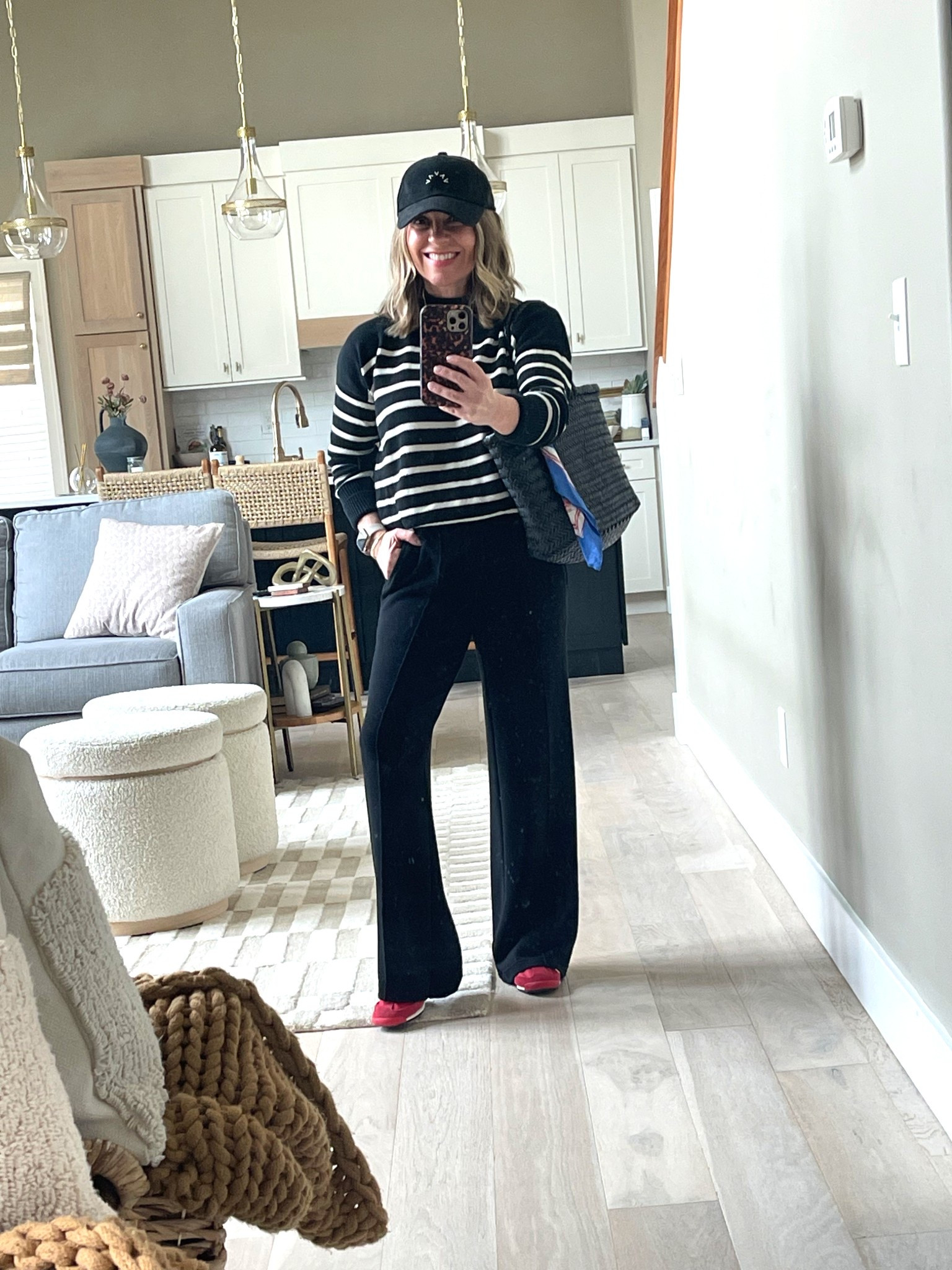 Casual Valentine’s Day outfit, for shopping and wood fire pizzas 🍕 ❤️…
Pants - Varley, xxs
Sweater - Gap, XS (older, could t link)
Hat - Varley
Sneakers - Adidas, Sz 6 run big
Bag - Dragon diffusion
Scarf - Sezane (older,, linked similar)


#LTKPetite #LTKOver40 #LTKValentine