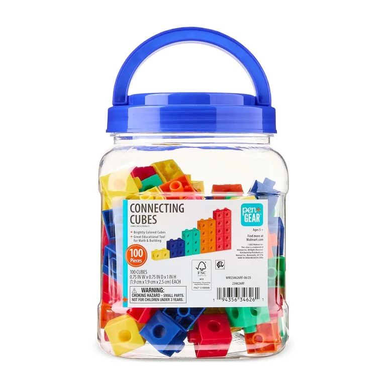Pen + Gear Connecting Cubes, Mathematics & Counting Toys, Child, Ages 5+ | Walmart (US)