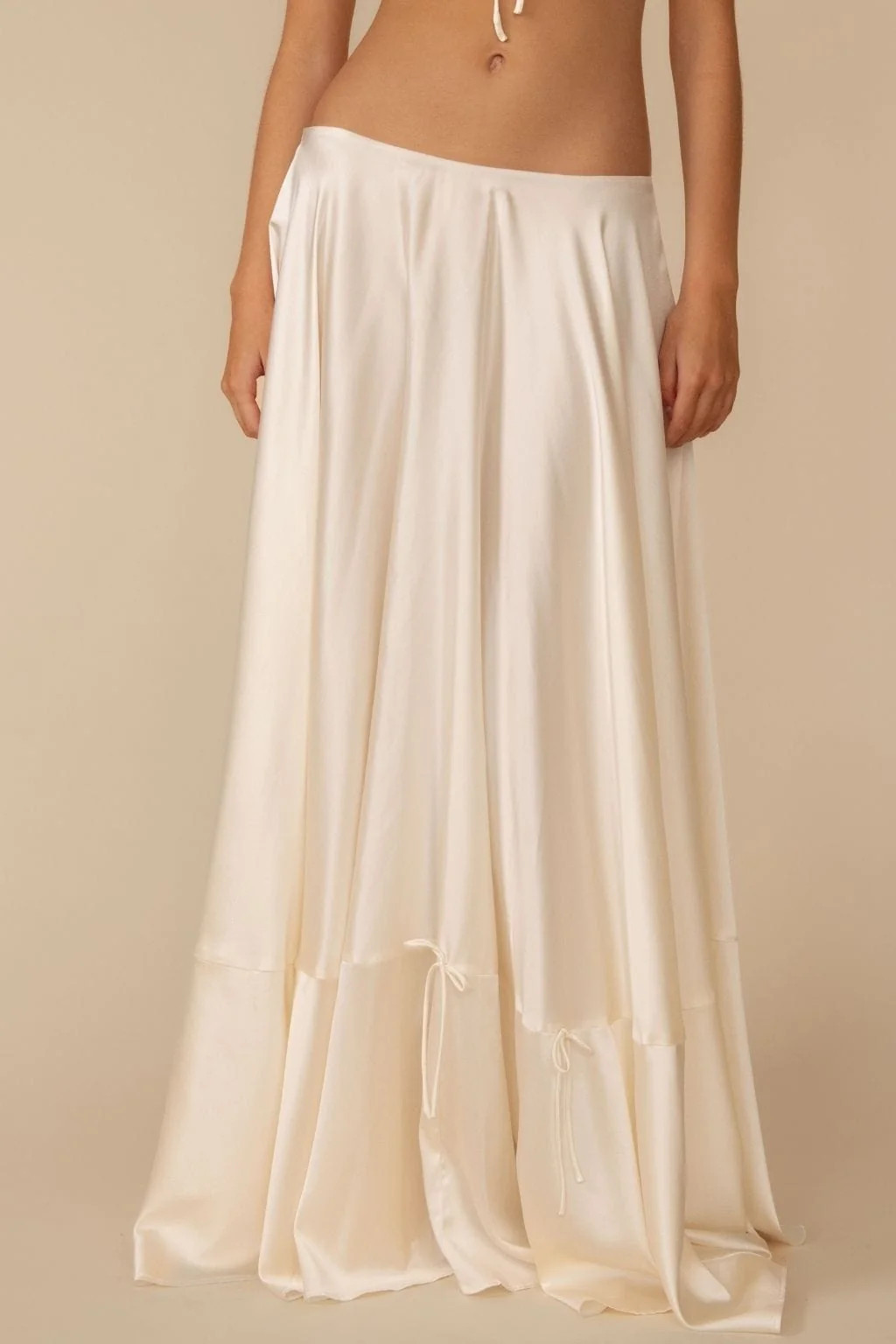 Cream Silkie Ana Skirt | Montce