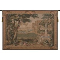Verdure Fontaine European Wall Tapestry - Jacquard Medieval Art Woven Unique Décor Landscape Decorative Hanging | Etsy (US)