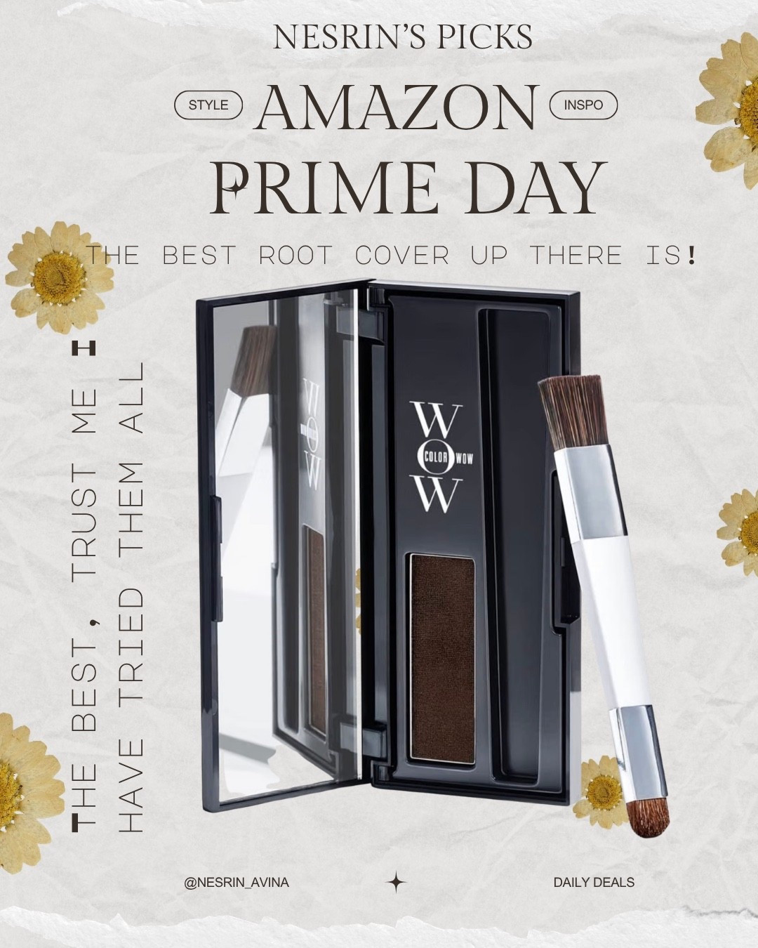 Prime day! 
Take it from me who has tried all root cover up products in this world.  This one is by far the best and a little goes a long way