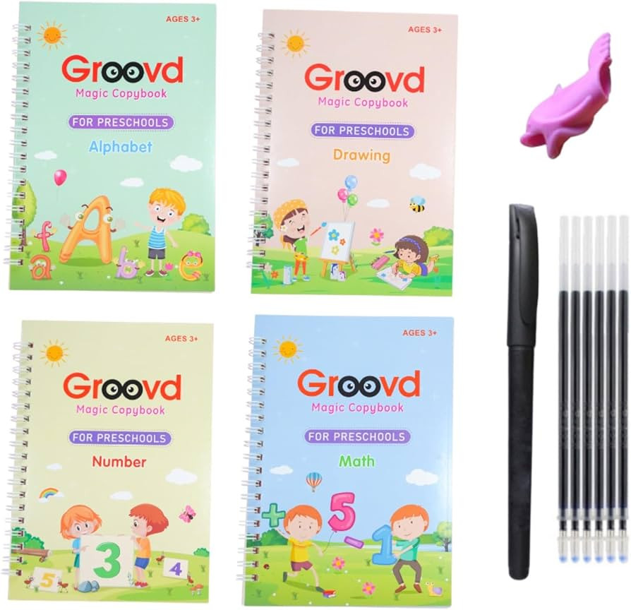 Children's Magic Copybooks - Reusable Grooved Writing Books for Kids - Handwriting Practice Workb... | Amazon (US)