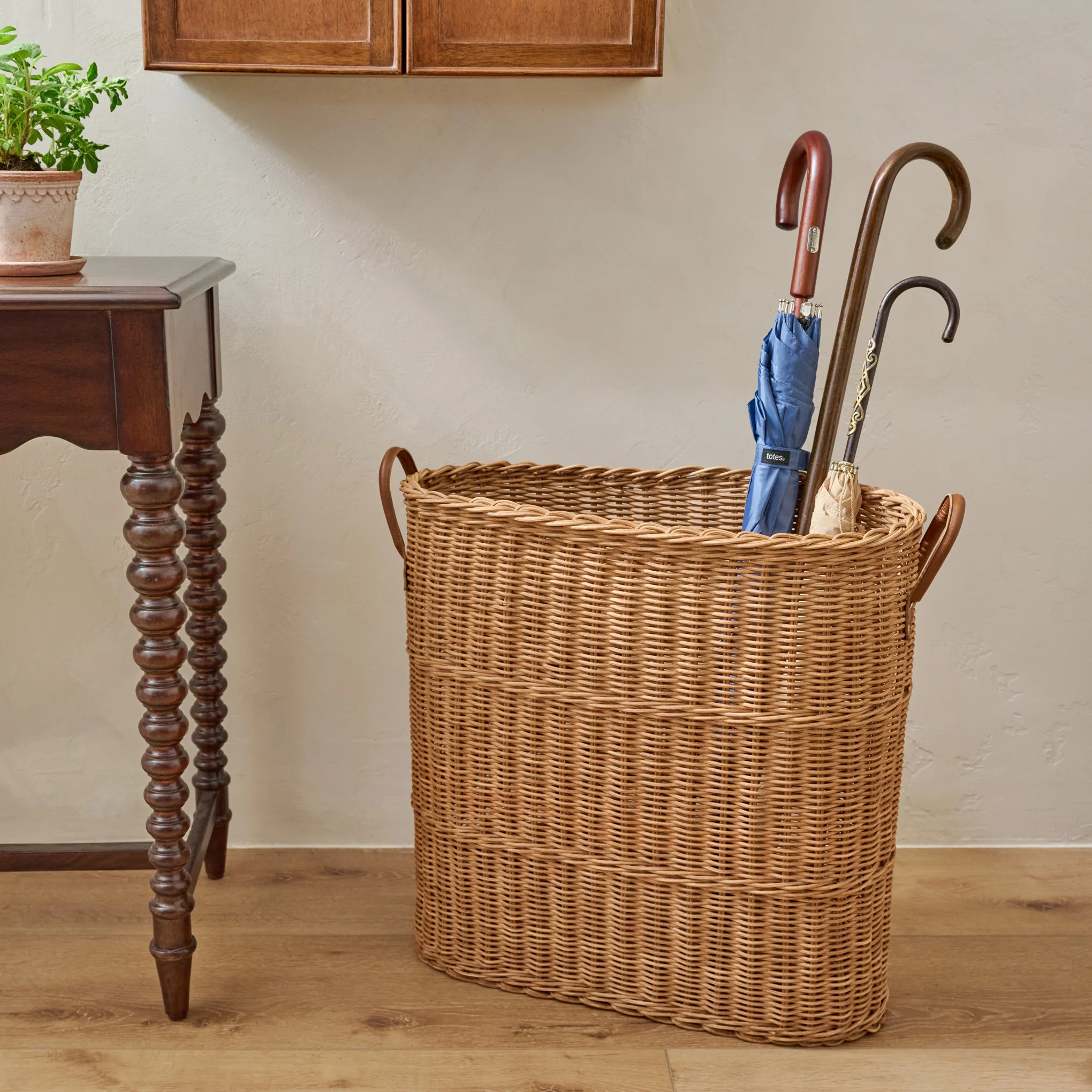 Natural Rattan Console Basket | Magnolia