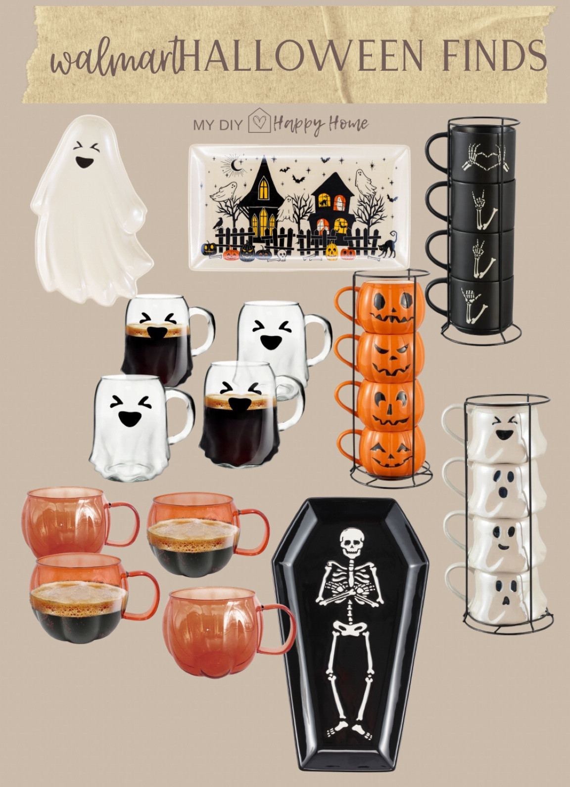 Halloween mugs and serving trays at affordable prices all from Walmart 

#LTKFindsUnder50 #LTKSeasonal #LTKHome