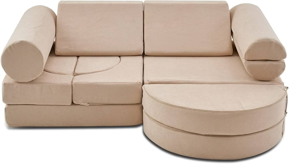 jela Kids Couch 14PCS Luxury, Floor Couch Floor Sofa Modular Furniture for Adults, Playhouse Play... | Amazon (US)