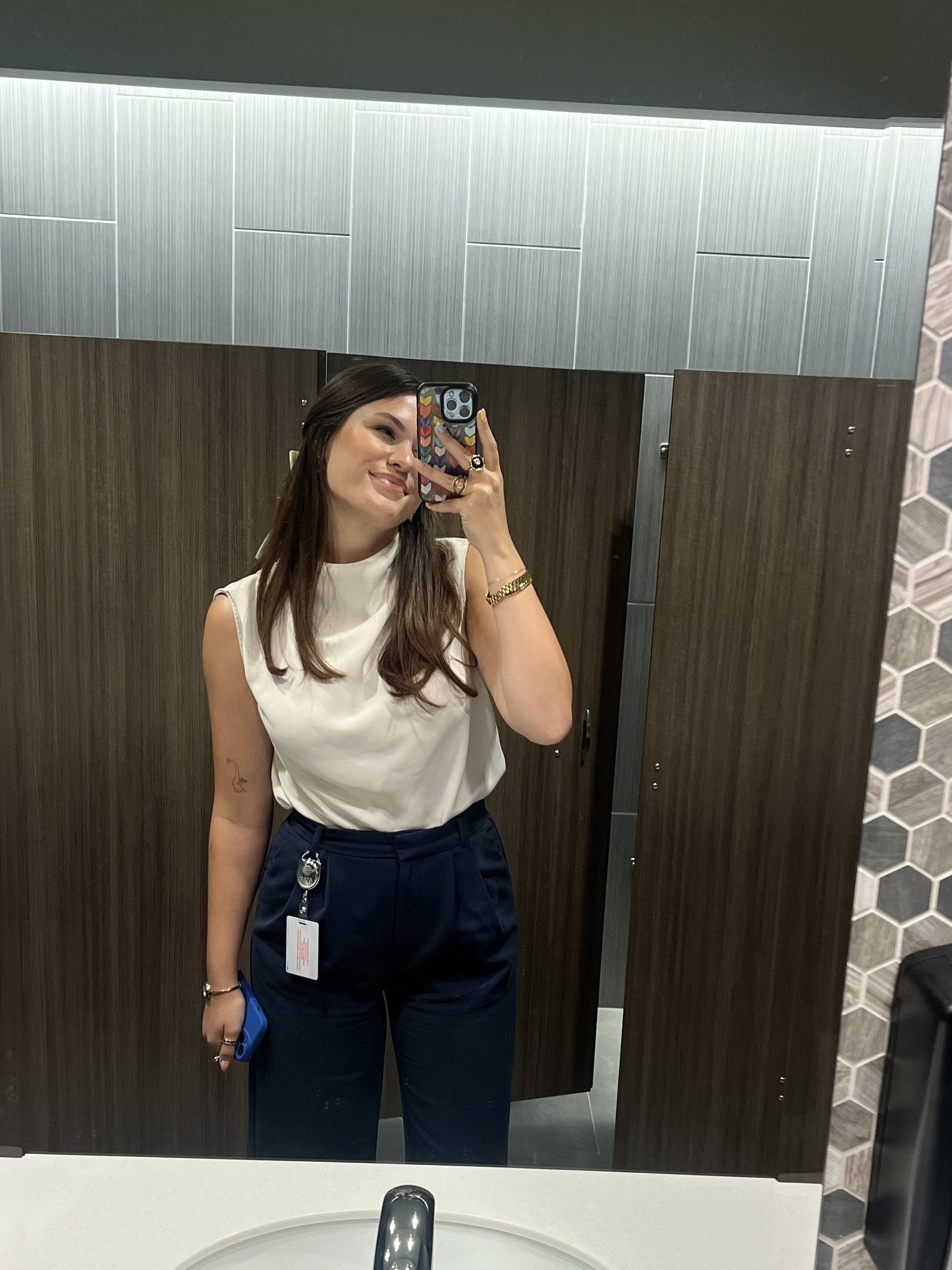 the cutest little business casual outfit that goes perfect with a hair bow  

 #LTKStyleTip #LTKWorkwear