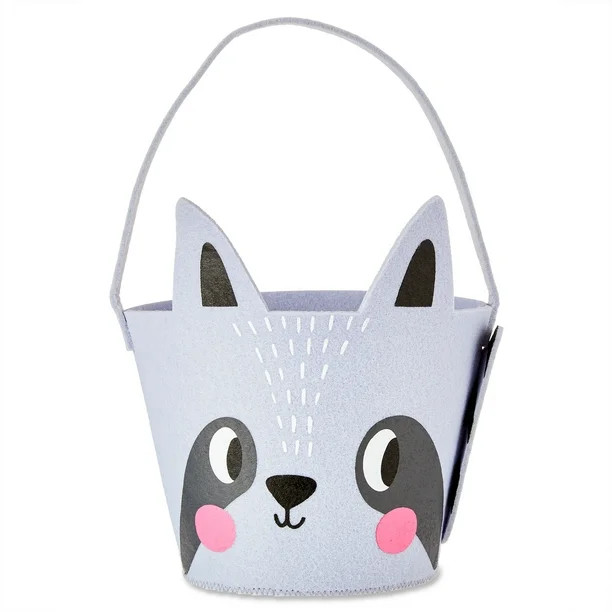 "Way to Celebrate! Easter Felt Basket, Raccoon" | Walmart (US)