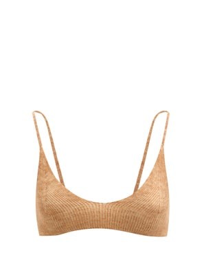 Valensole V-neck rib-knitted bra top | Matches (US)