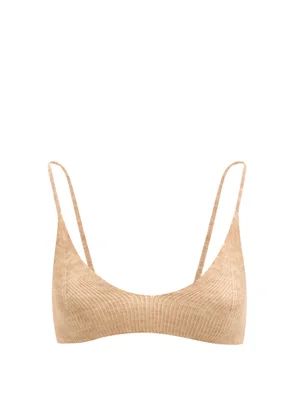 Valensole V-neck rib-knitted bra top | Matches (US)