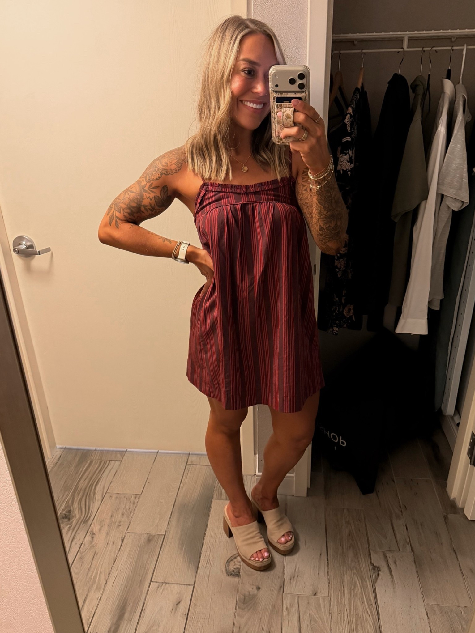 Loved this babydoll dress! In the small 🤎 wedges are old! 

@Target / dresses / ootd / wedding season / Holley Gabrielle

#LTKootd