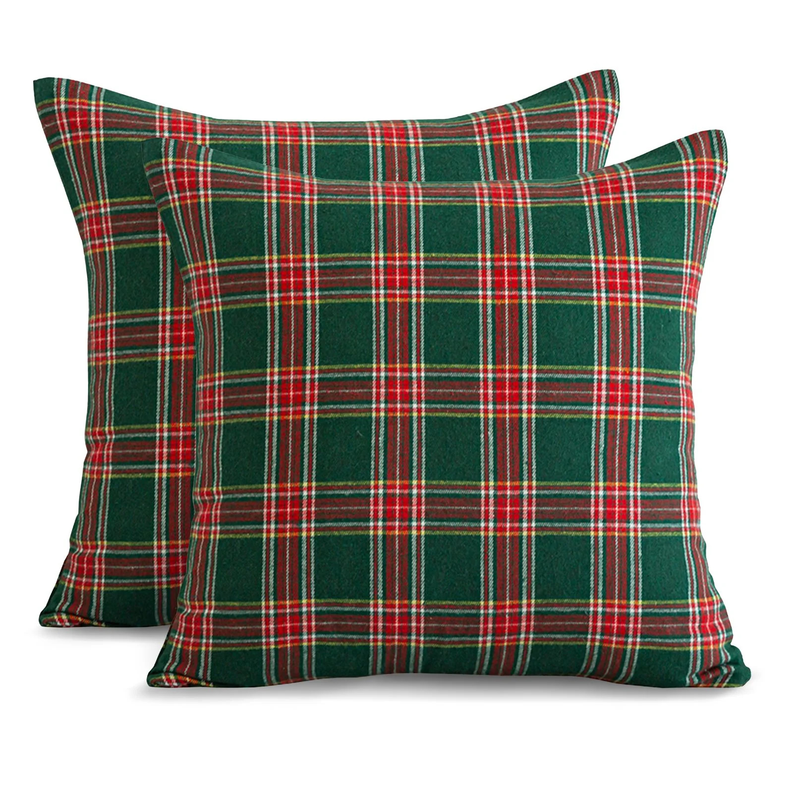 Softalker Pack of 2 Christmas Pillow Covers Zippered 22 X 22 Square Pillow Cases for Couch, Patio... | Walmart (US)