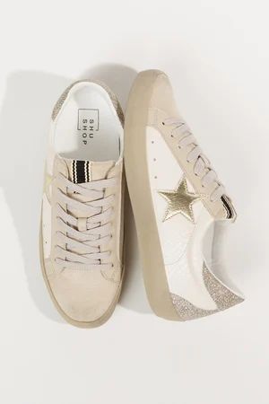 Paula Glitter Star Sneakers | Altar'd State