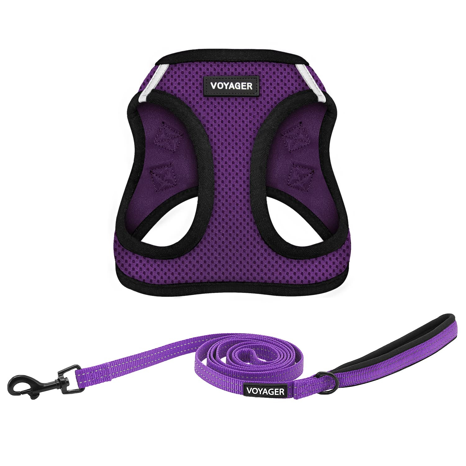 Voyager Step-in Air All Weather Mesh Harness and Reflective Dog 5 ft Leash Combo with Neoprene Ha... | Amazon (US)