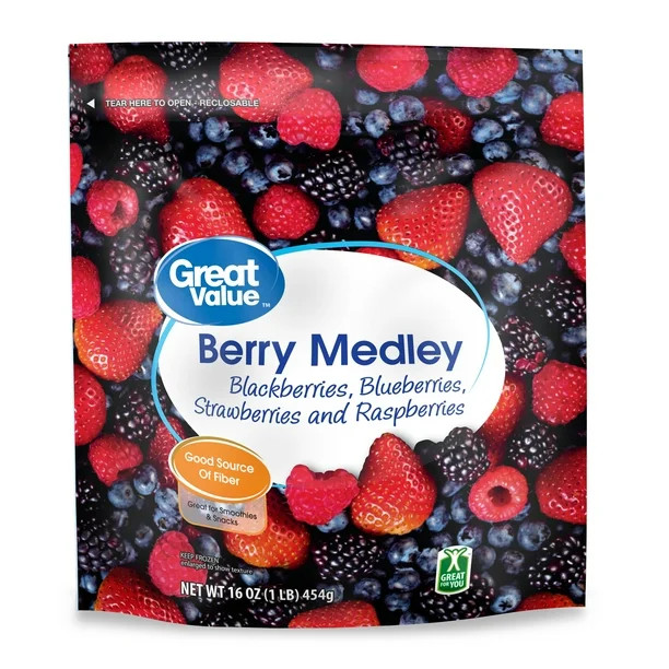 Great Value Frozen Whole Berry Medley, 16 Oz | Walmart (US)