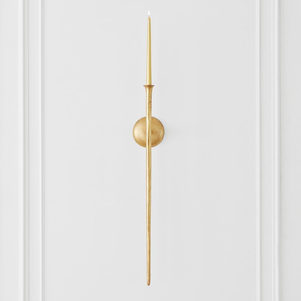 Z Gallerie Gold Large Dramatic Hanging Candle Holder Sconce - Sleek Wall Art Decoration for Dinin... | Amazon (US)